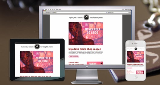 עיצוב ניוזלטר לחנות תכשיטים