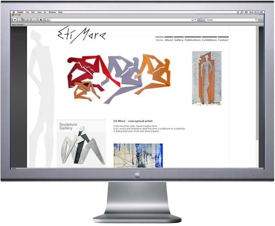 עיצוב ובניית אתר לאמנית- webmeup