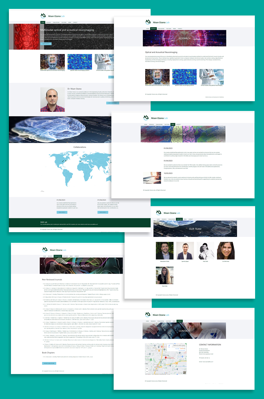 עיצוב ובניית אתר לחוקר ד"ר ניסן אוזנה